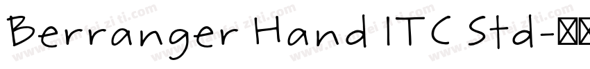 Berranger Hand ITC Std字体转换